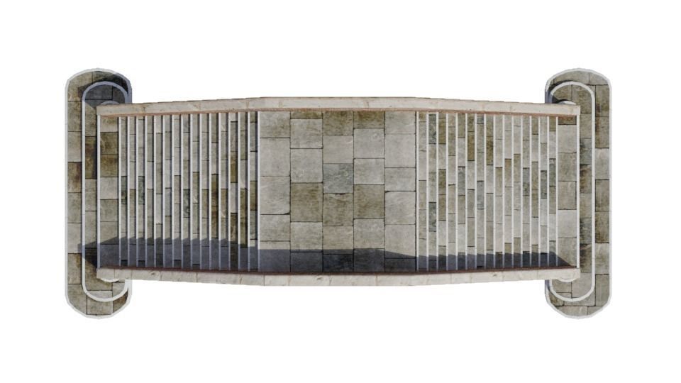 Venitian Bridge - Low poly PBR Low-poly 3D model_3