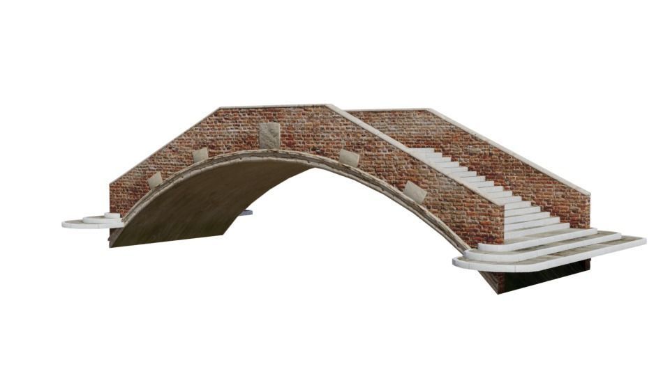 Venitian Bridge - Low poly PBR Low-poly 3D model_4
