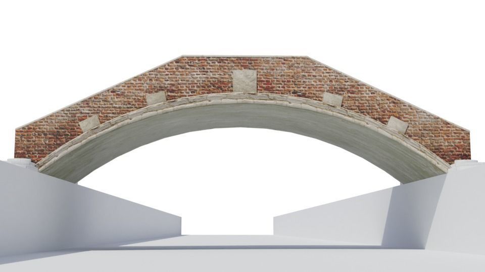 Venitian Bridge - Low poly PBR Low-poly 3D model_1