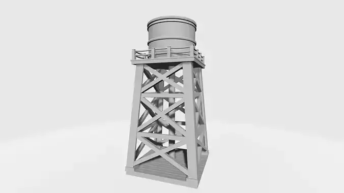 Tower with a barrel