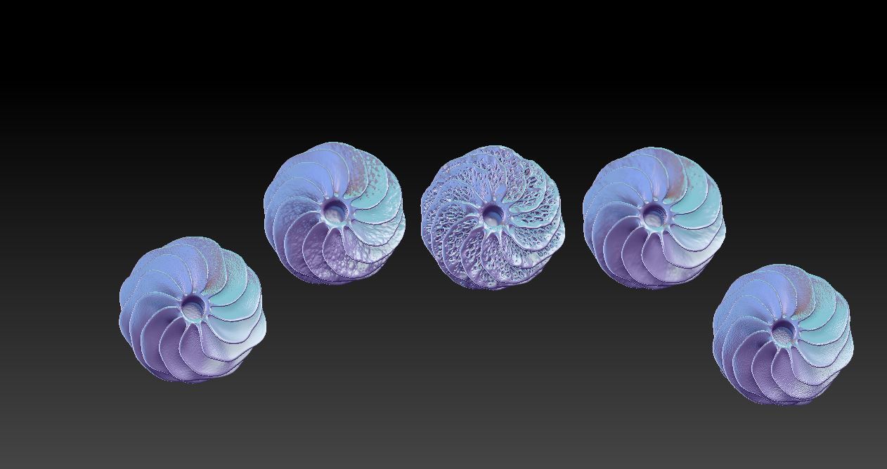 Decorative vases 3D print model_10