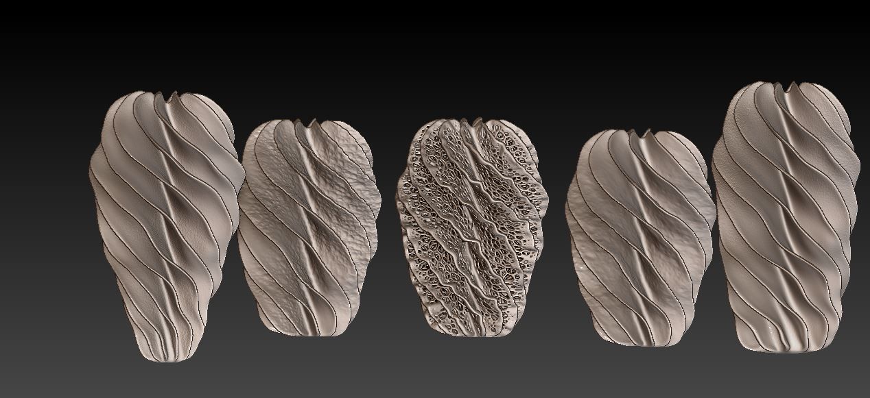 Decorative vases 3D print model_2