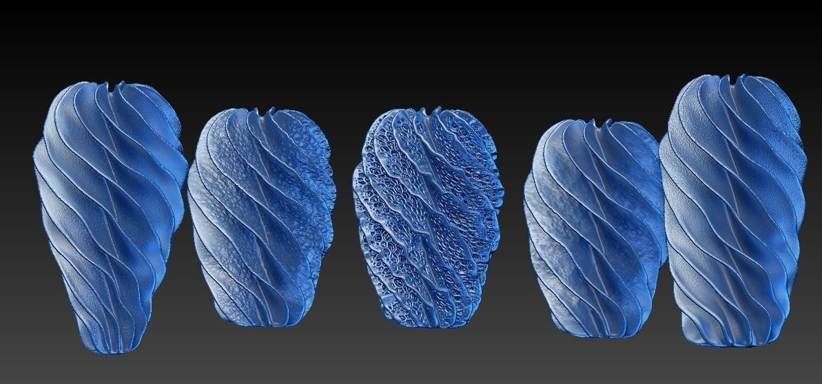 Decorative vases 3D print model_4