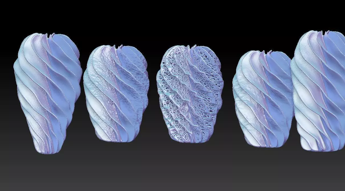 Decorative vases 3D print model_0