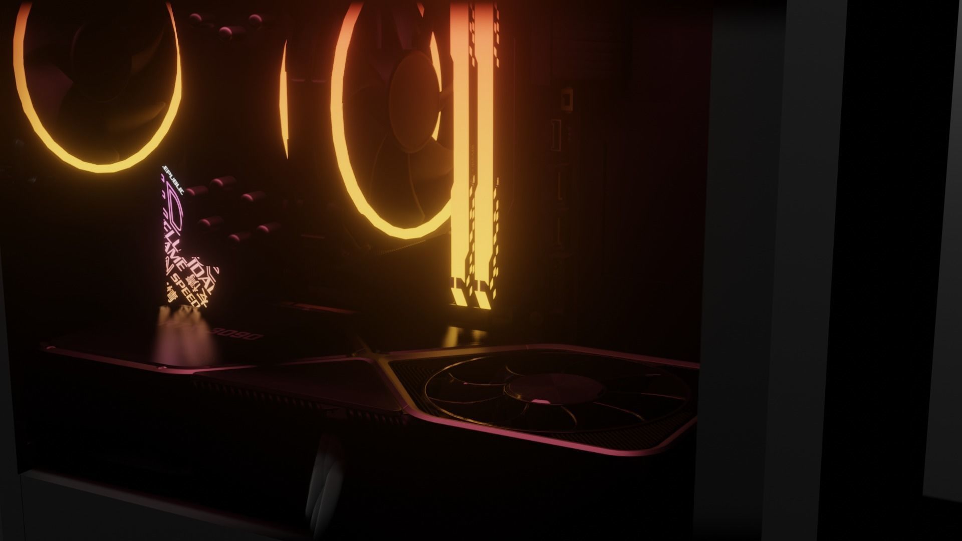 NZXT GAMING PC WITH RTX 3090 AND RGB 3D model_2