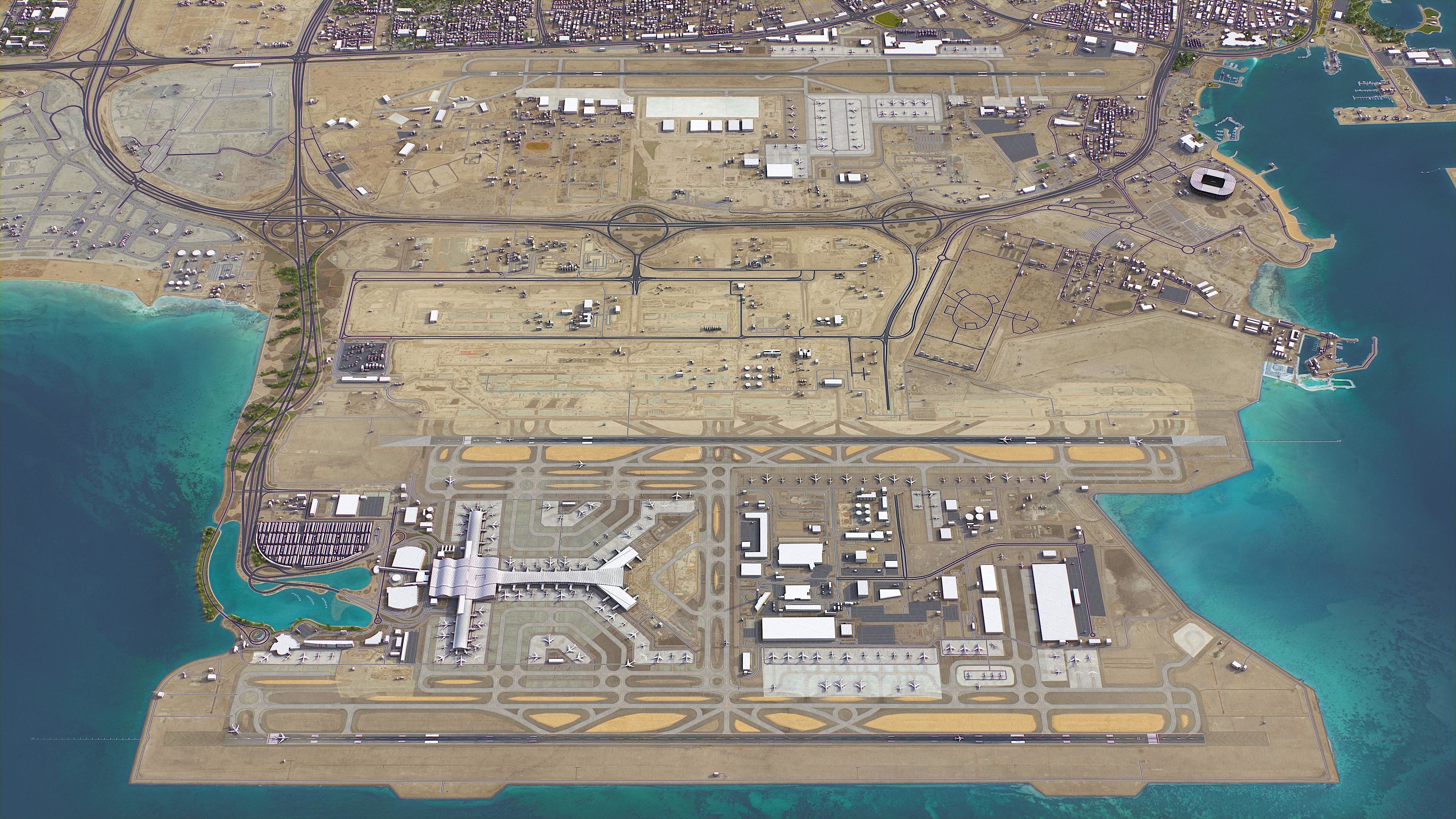 Qatar Low-poly 3D model_27