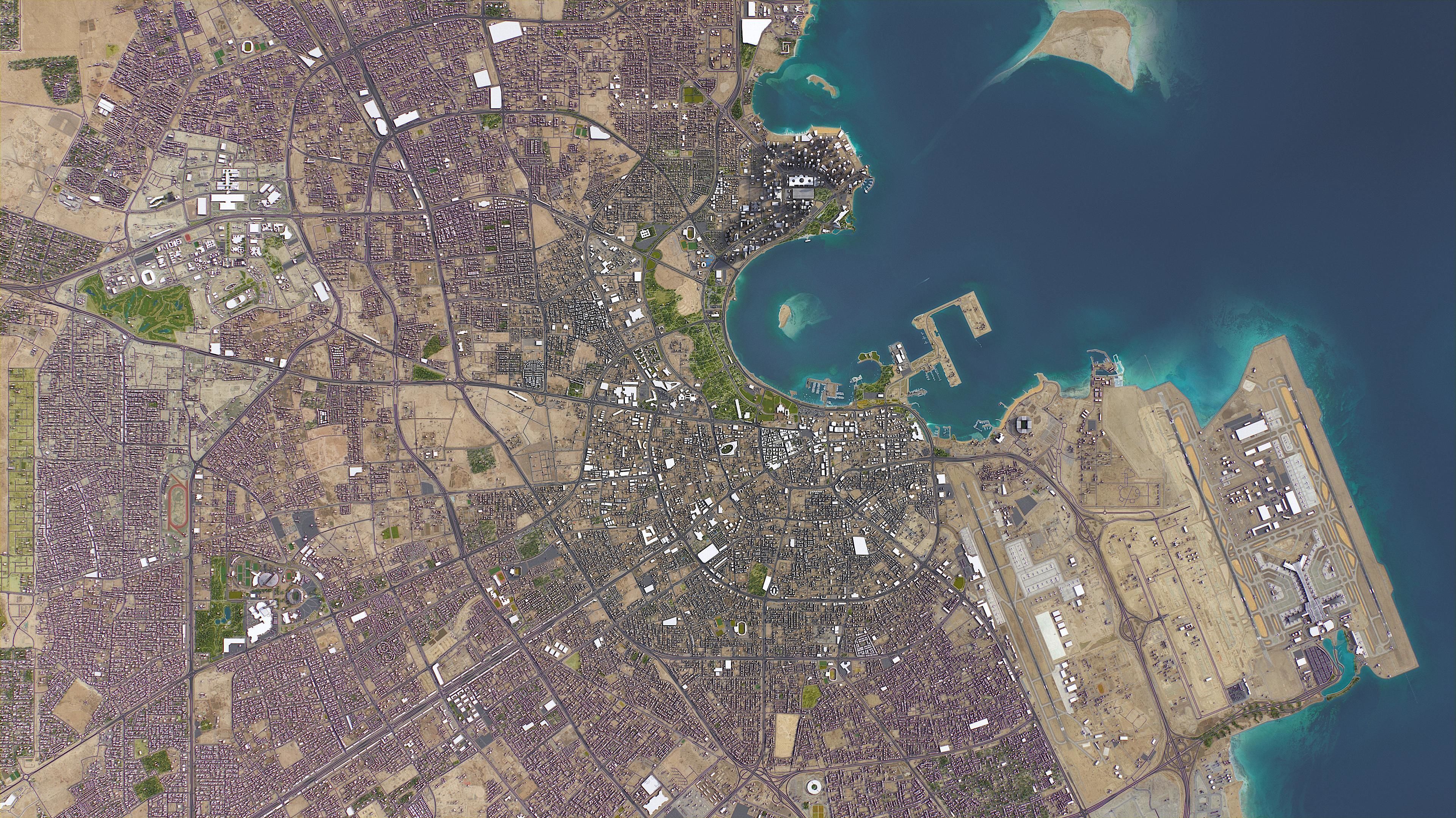 Qatar Low-poly 3D model_18