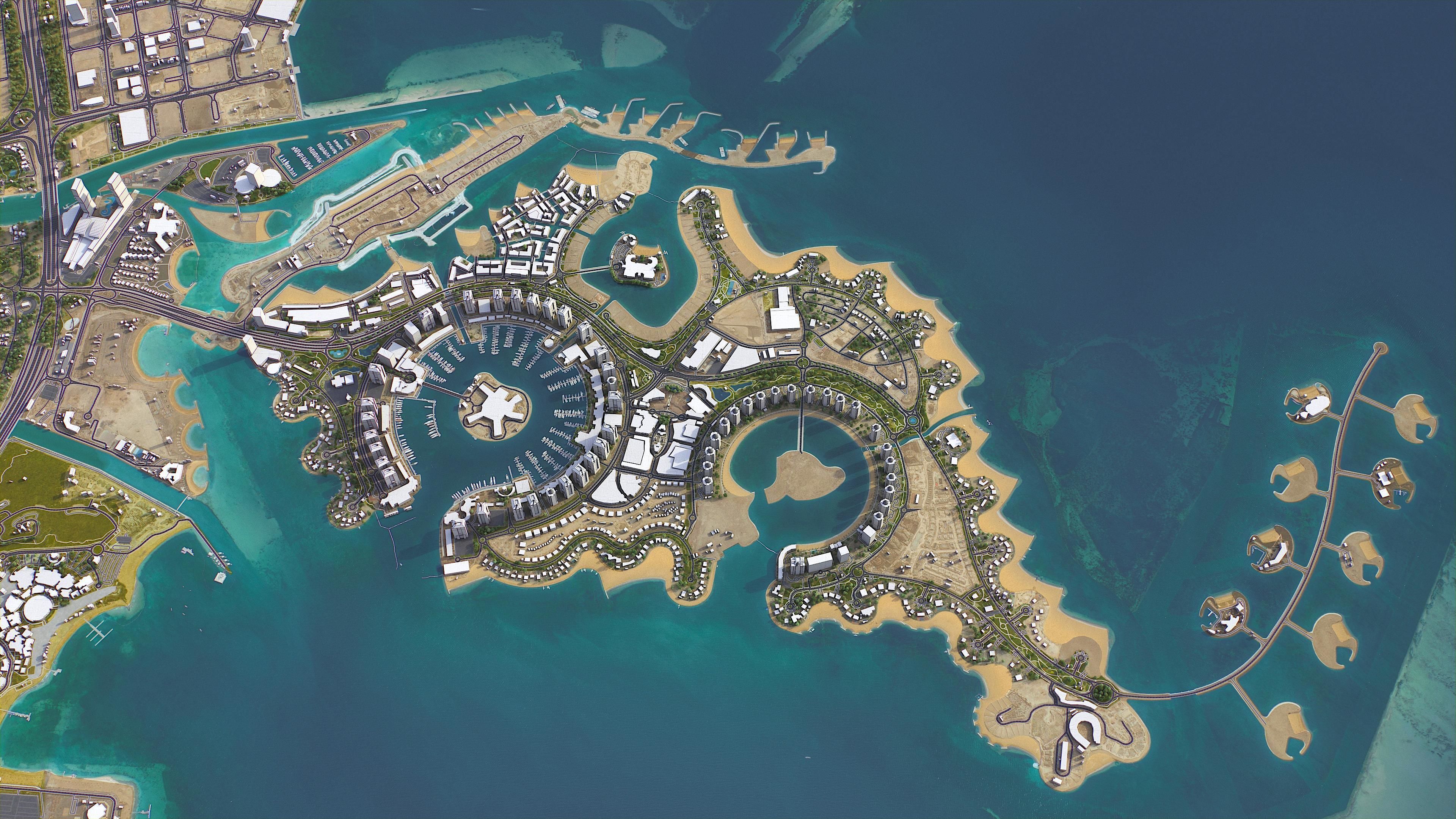 Qatar Low-poly 3D model_14