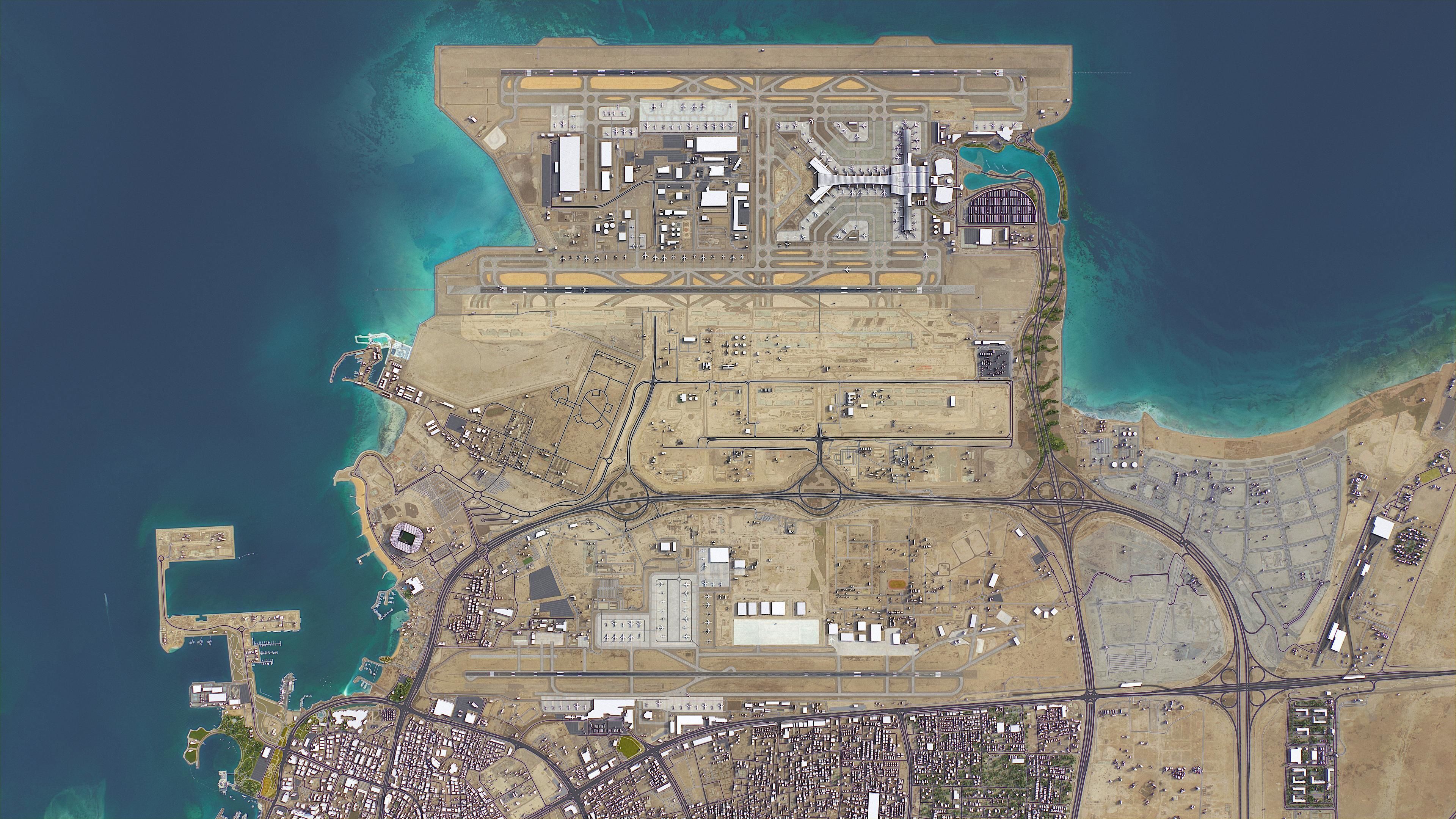 Qatar Low-poly 3D model_30