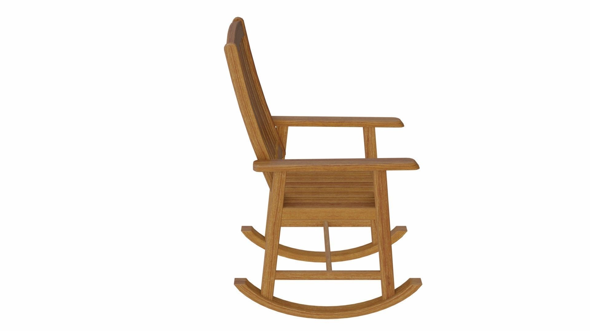 Rocking chair 3D model_3