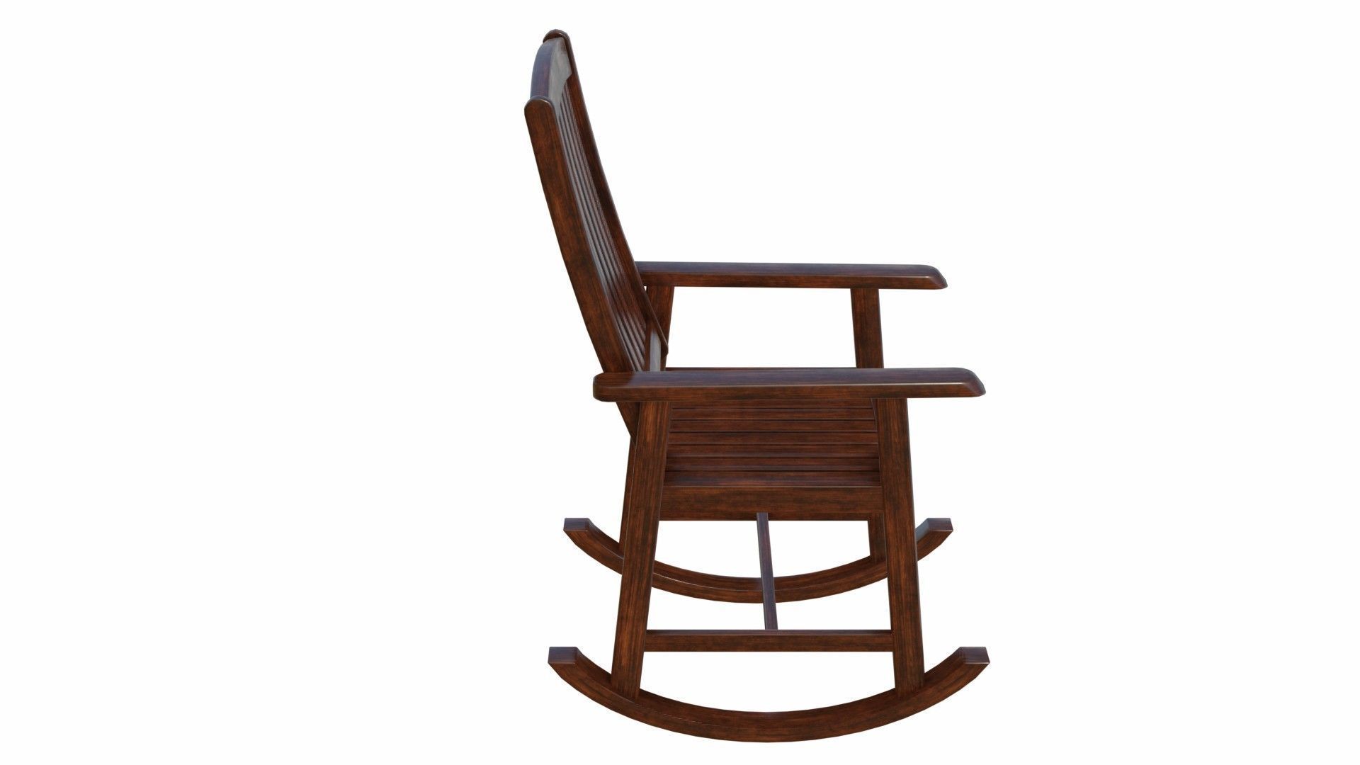 Rocking chair 3D model_9