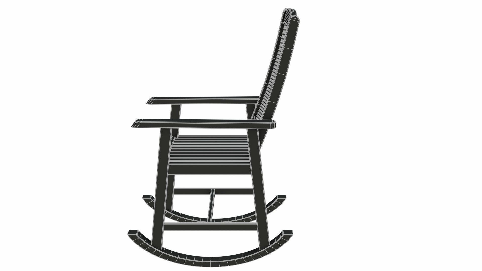 Rocking chair 3D model_16