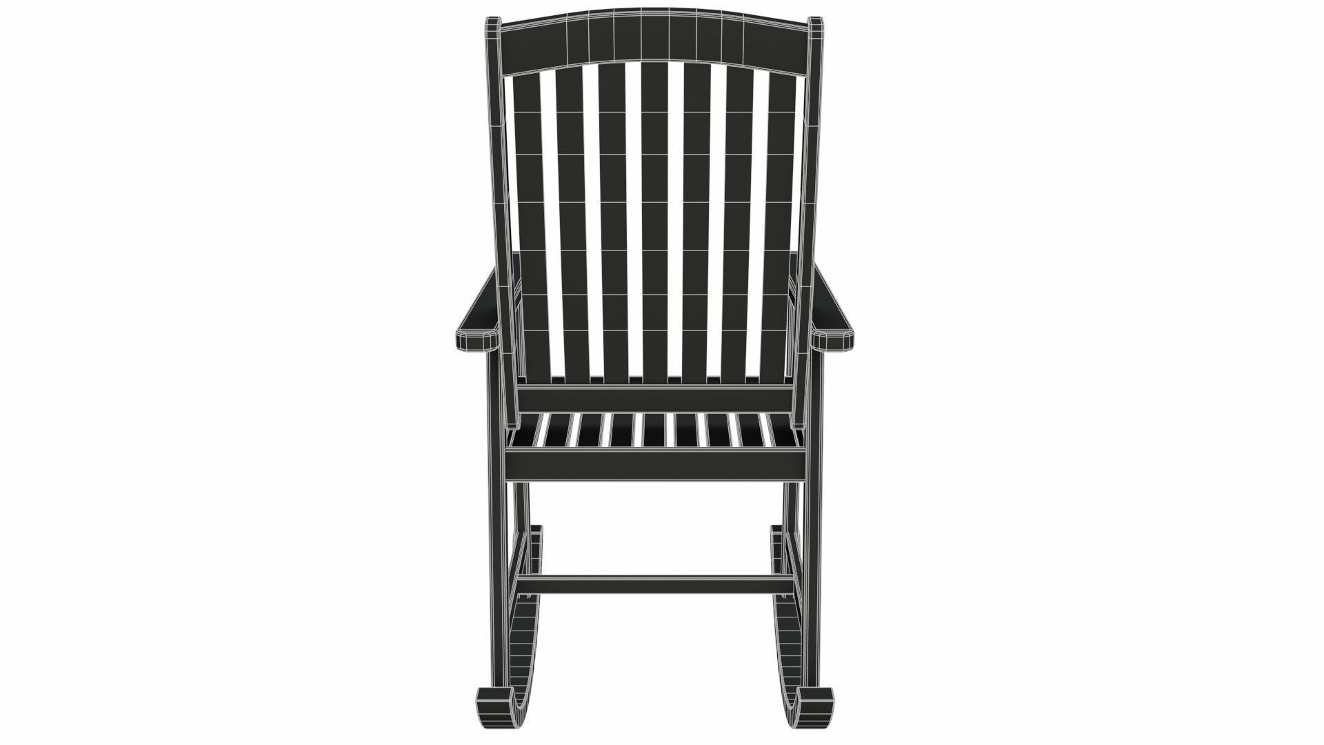 Rocking chair 3D model_17