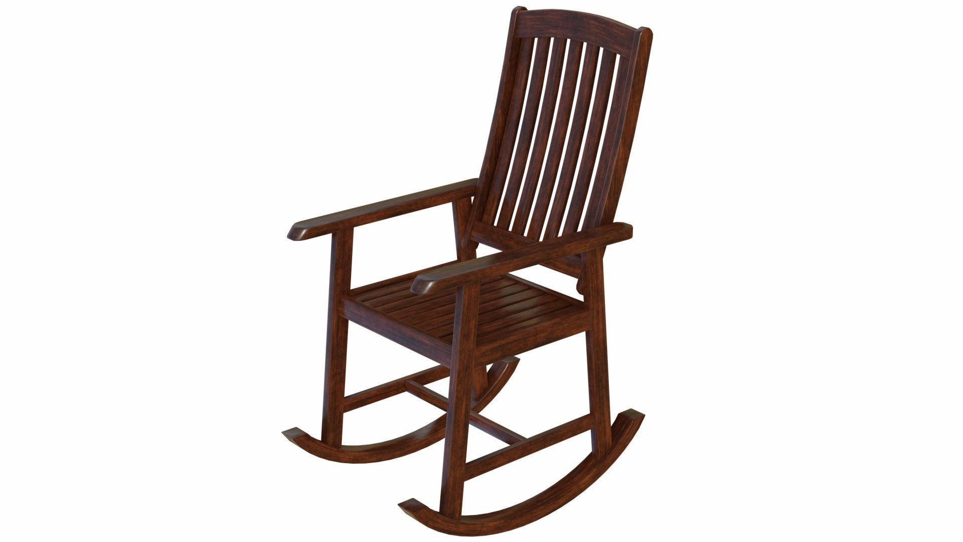 Rocking chair 3D model_7