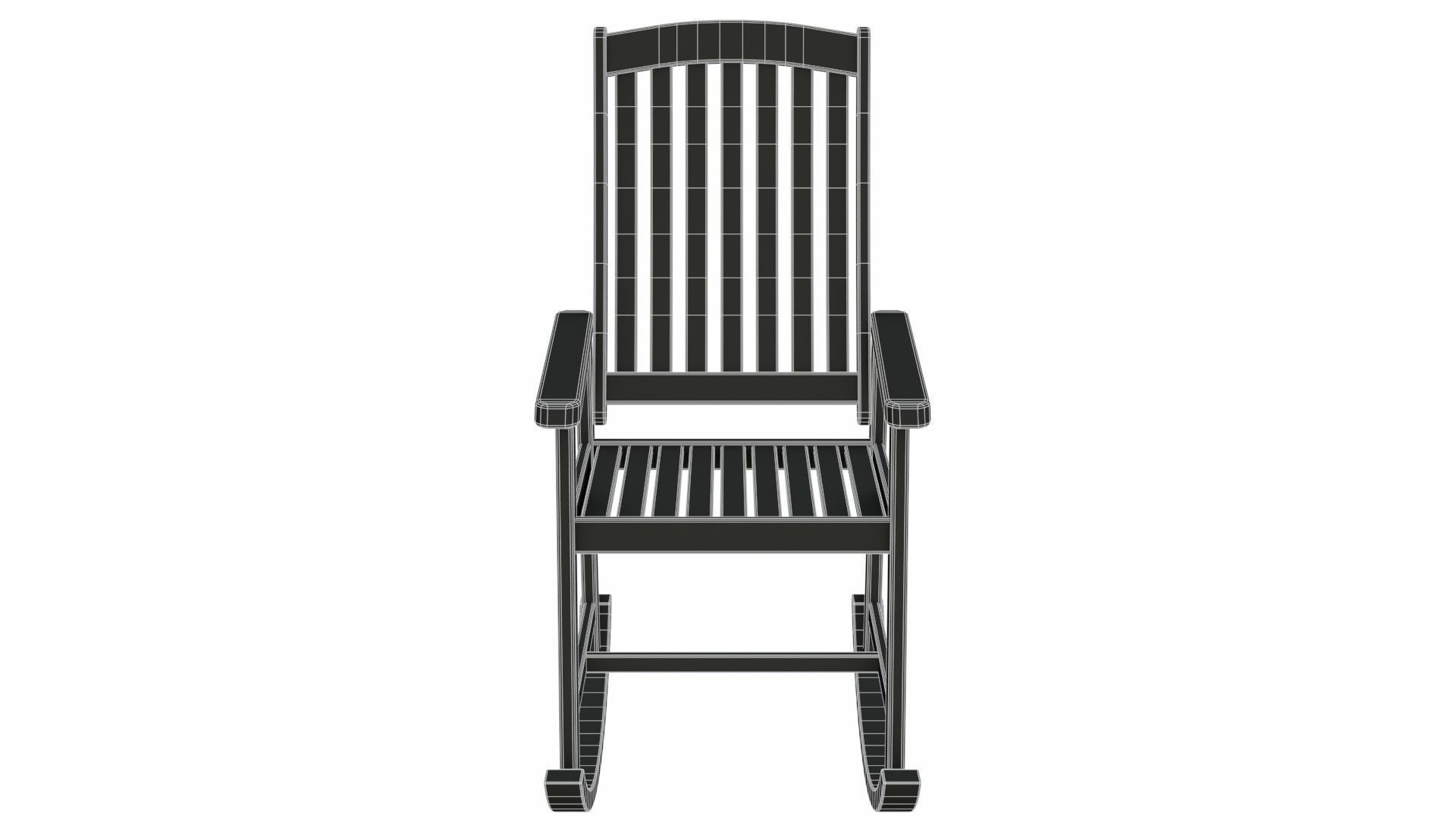 Rocking chair 3D model_14