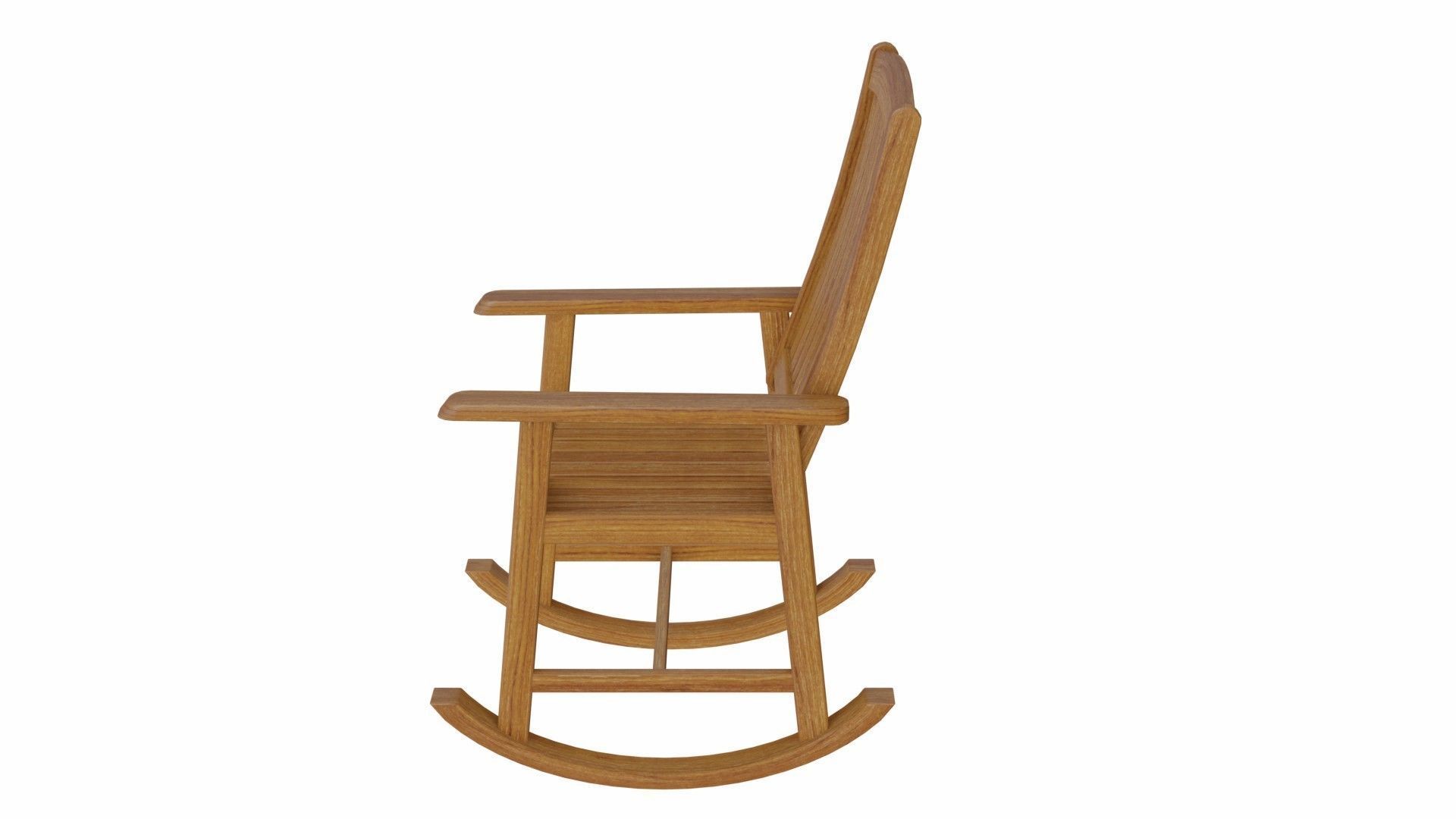 Rocking chair 3D model_4