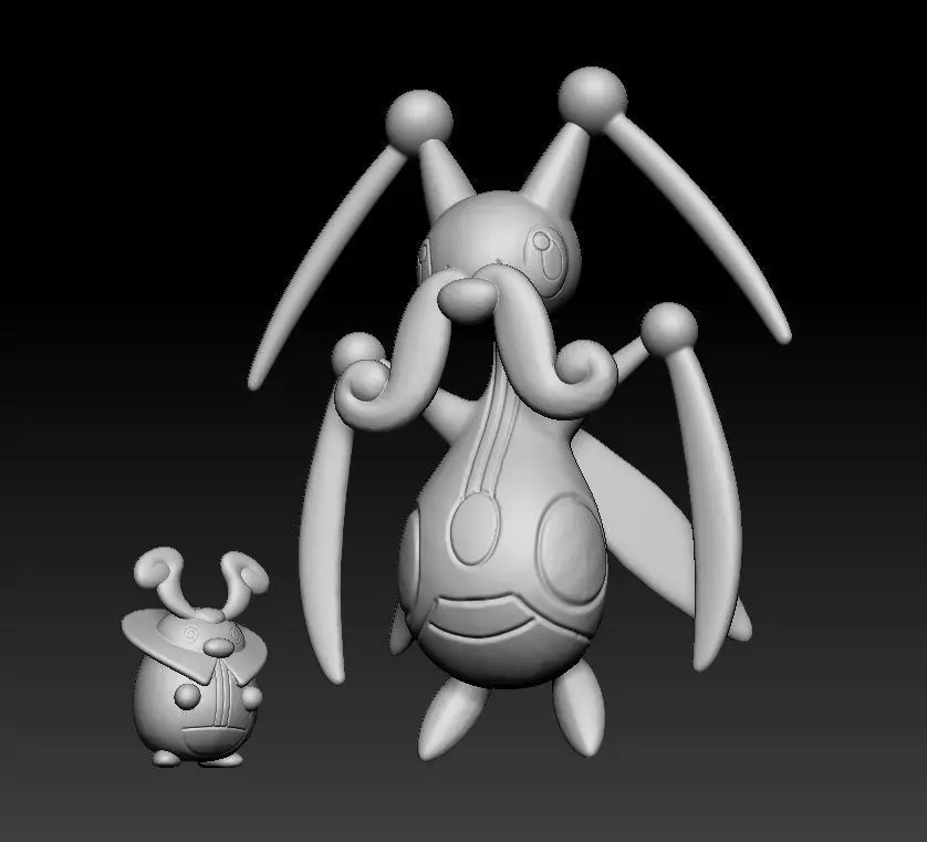 Pokemon Kricketot and Kricketune 3D print model
