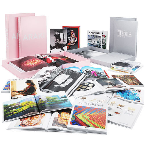 Book Set 3 beatles deluxe box Low-poly 3D model