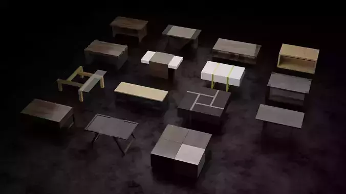 15 Coffee Tables Pack
