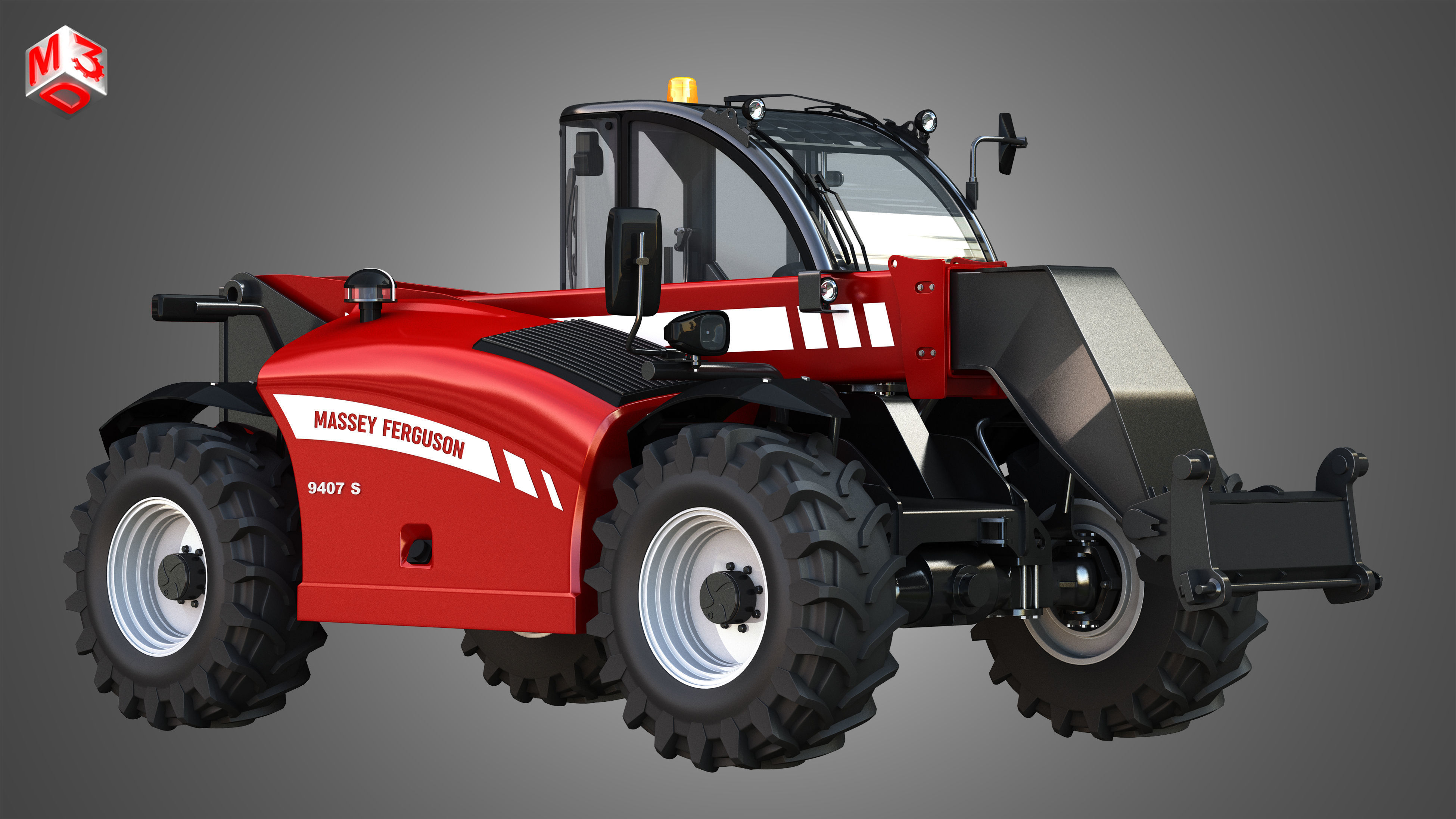 Massey Ferguson Telehandler - 9407S 3D model_2