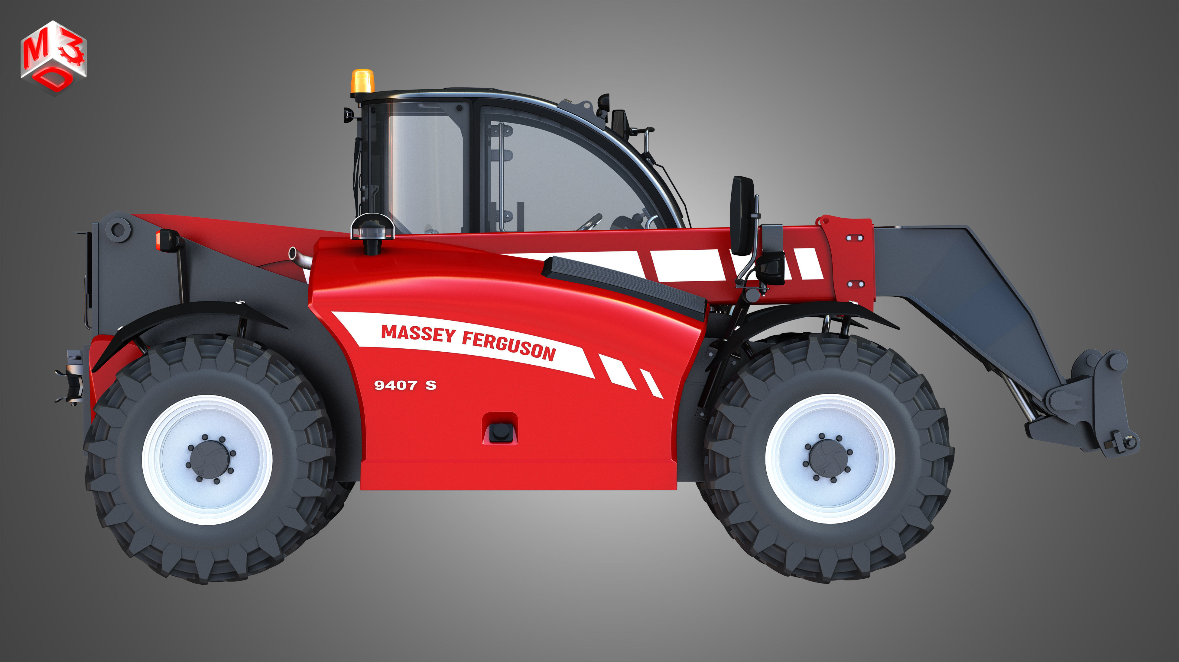 Massey Ferguson Telehandler - 9407S 3D model_5