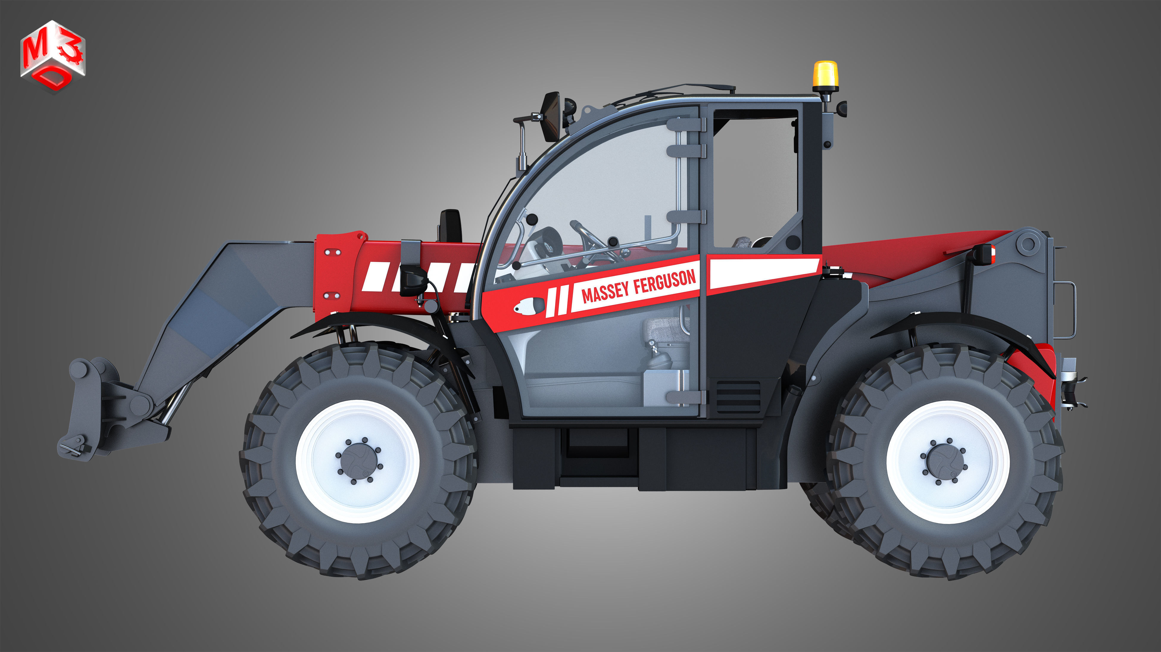 Massey Ferguson Telehandler - 9407S 3D model_4