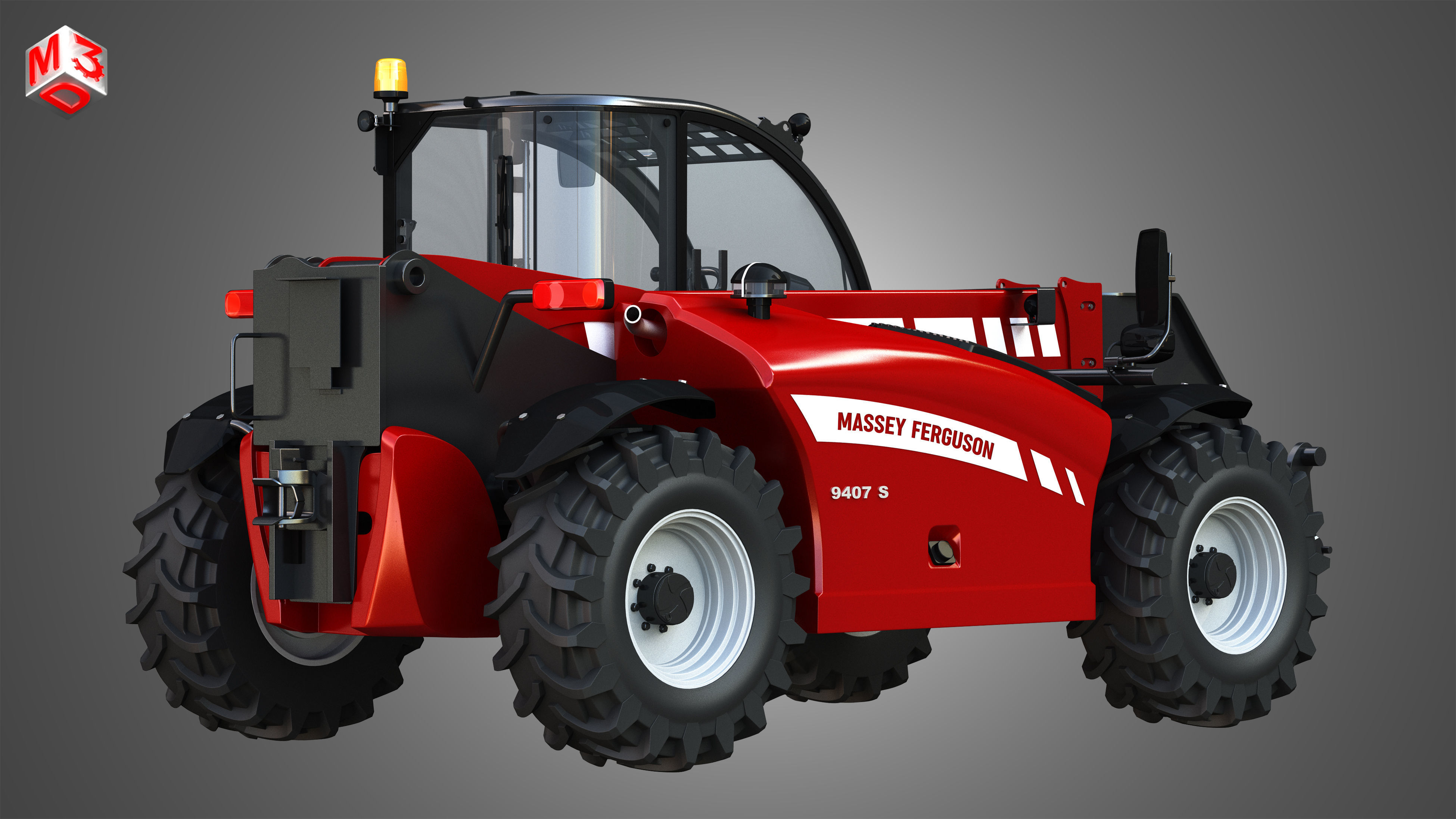 Massey Ferguson Telehandler - 9407S 3D model_1