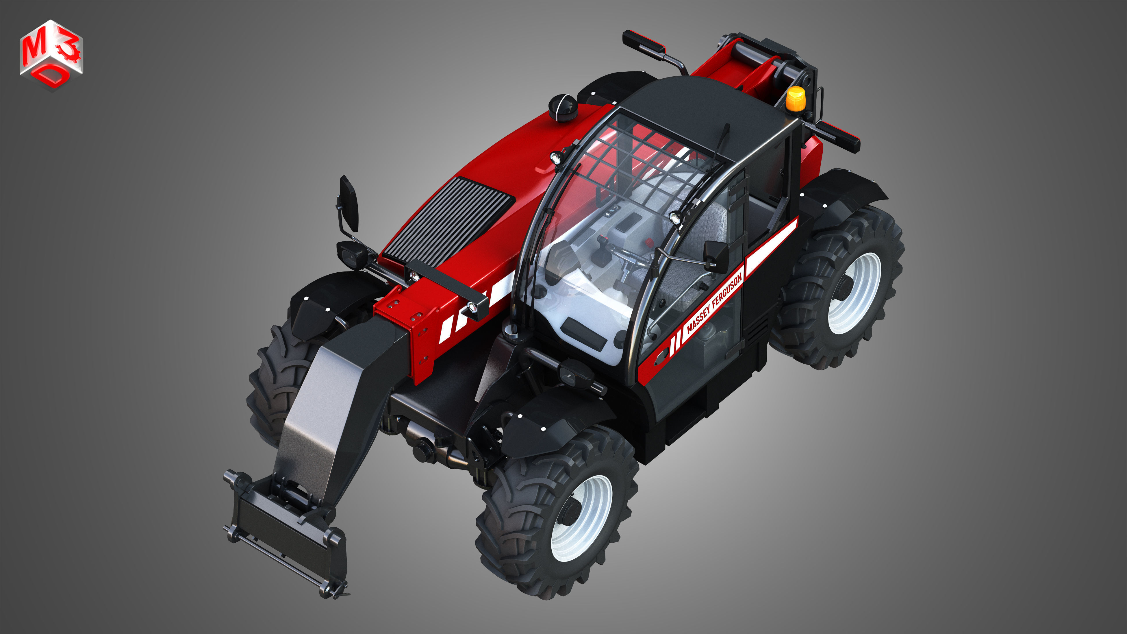 Massey Ferguson Telehandler - 9407S 3D model_6
