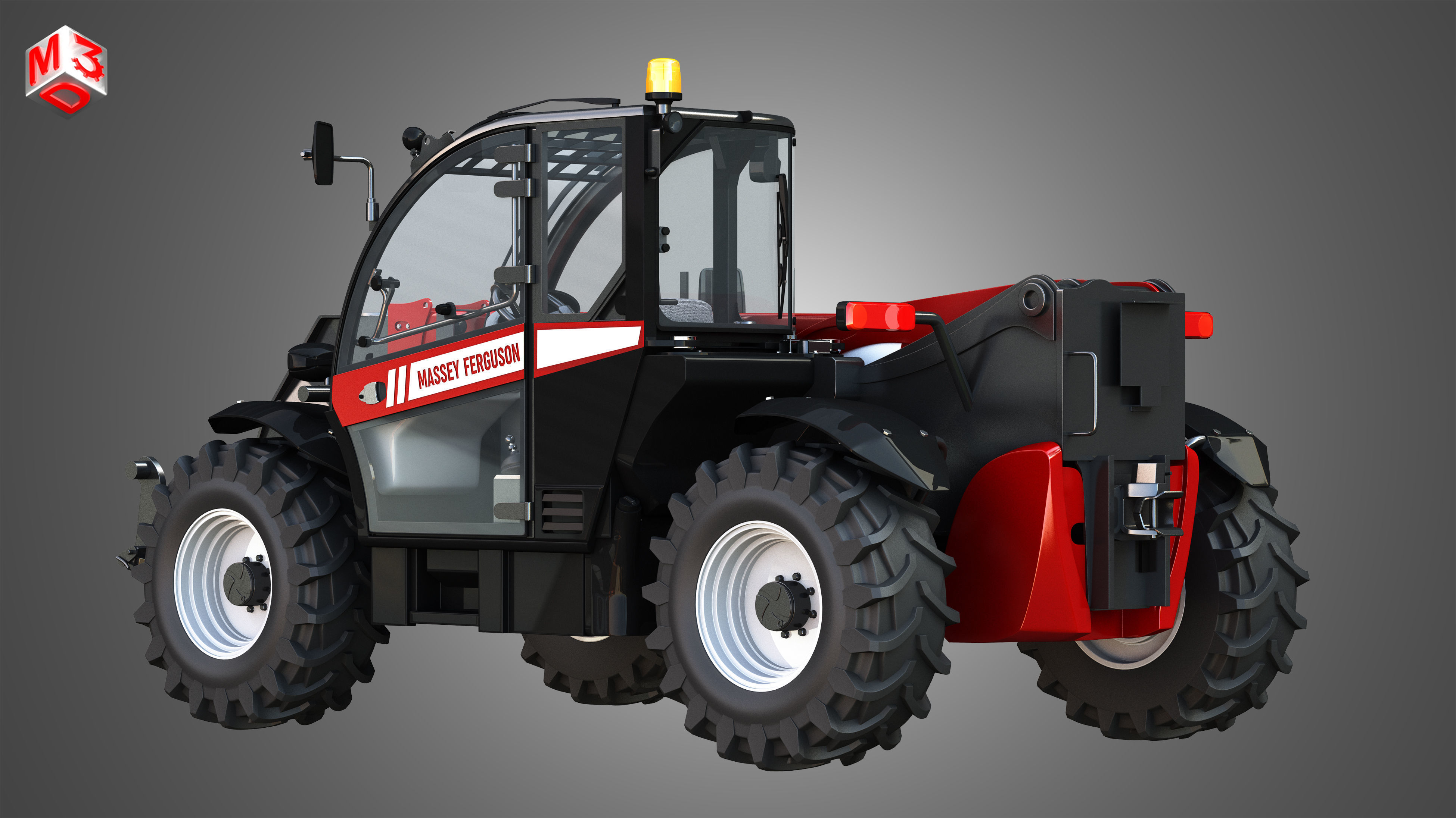 Massey Ferguson Telehandler - 9407S 3D model_3