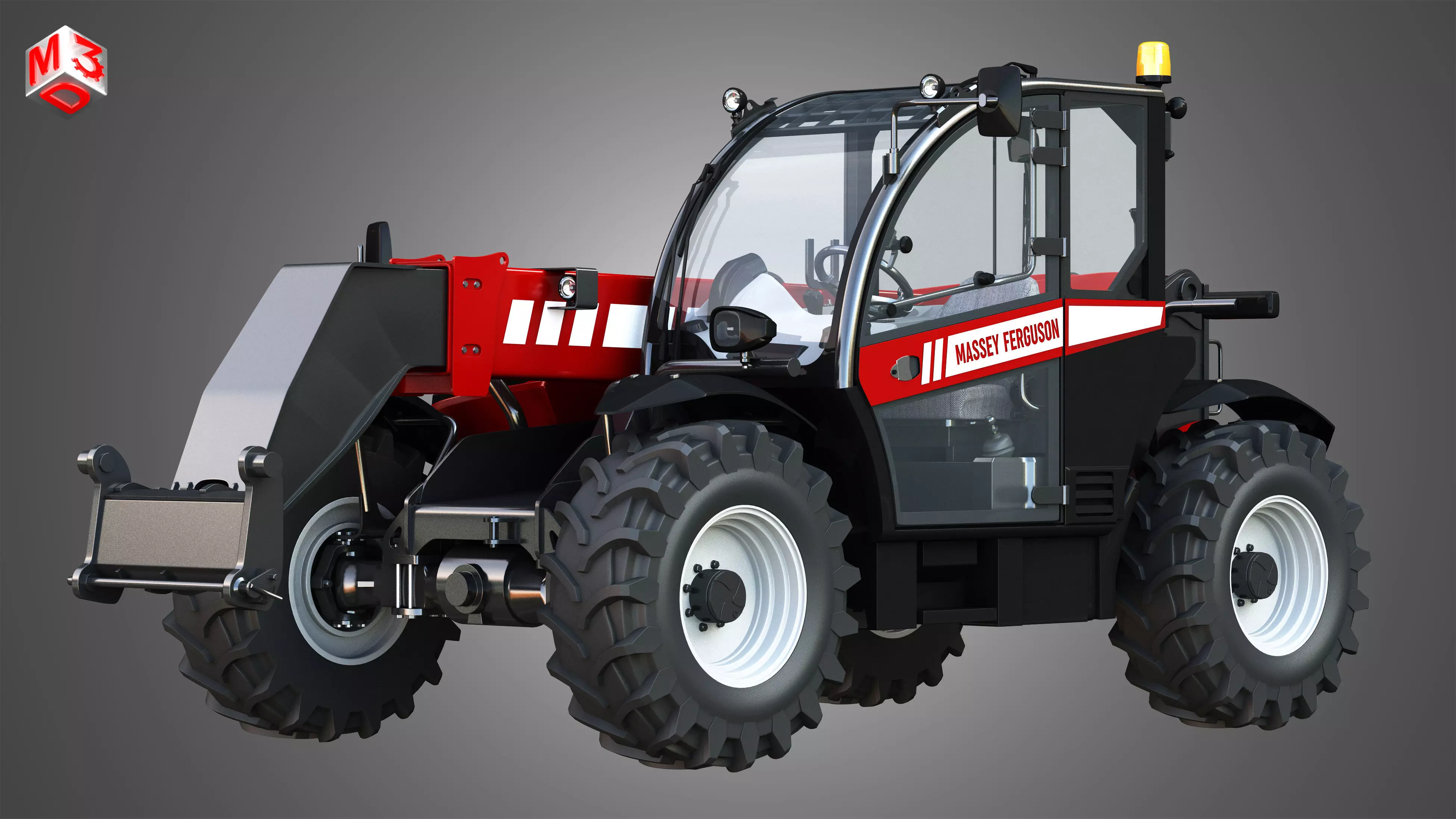 Massey Ferguson Telehandler - 9407S 3D model_0