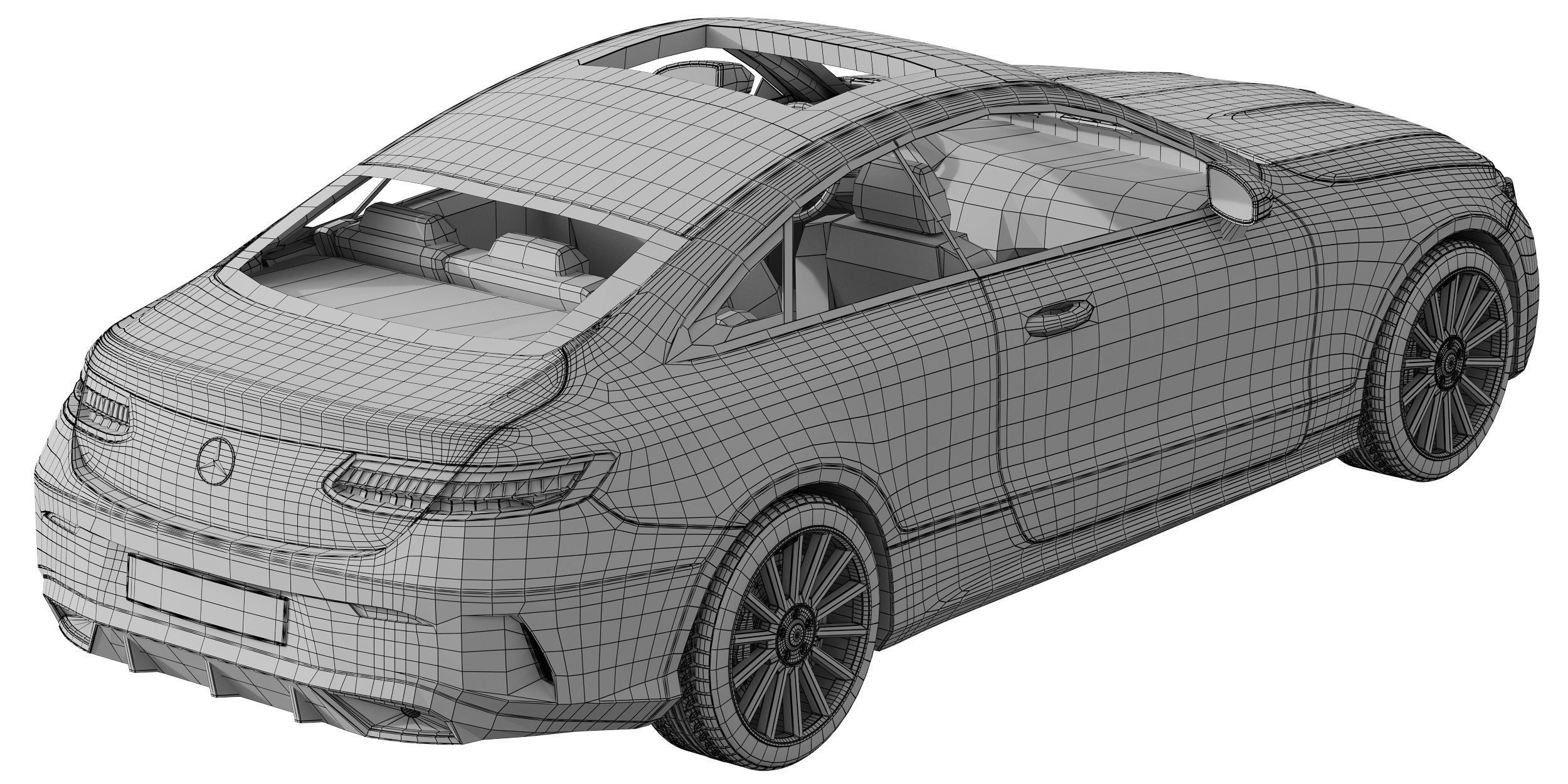 Mercedes-Benz E-Class Coupe AMG-Line 2021 3D model_17