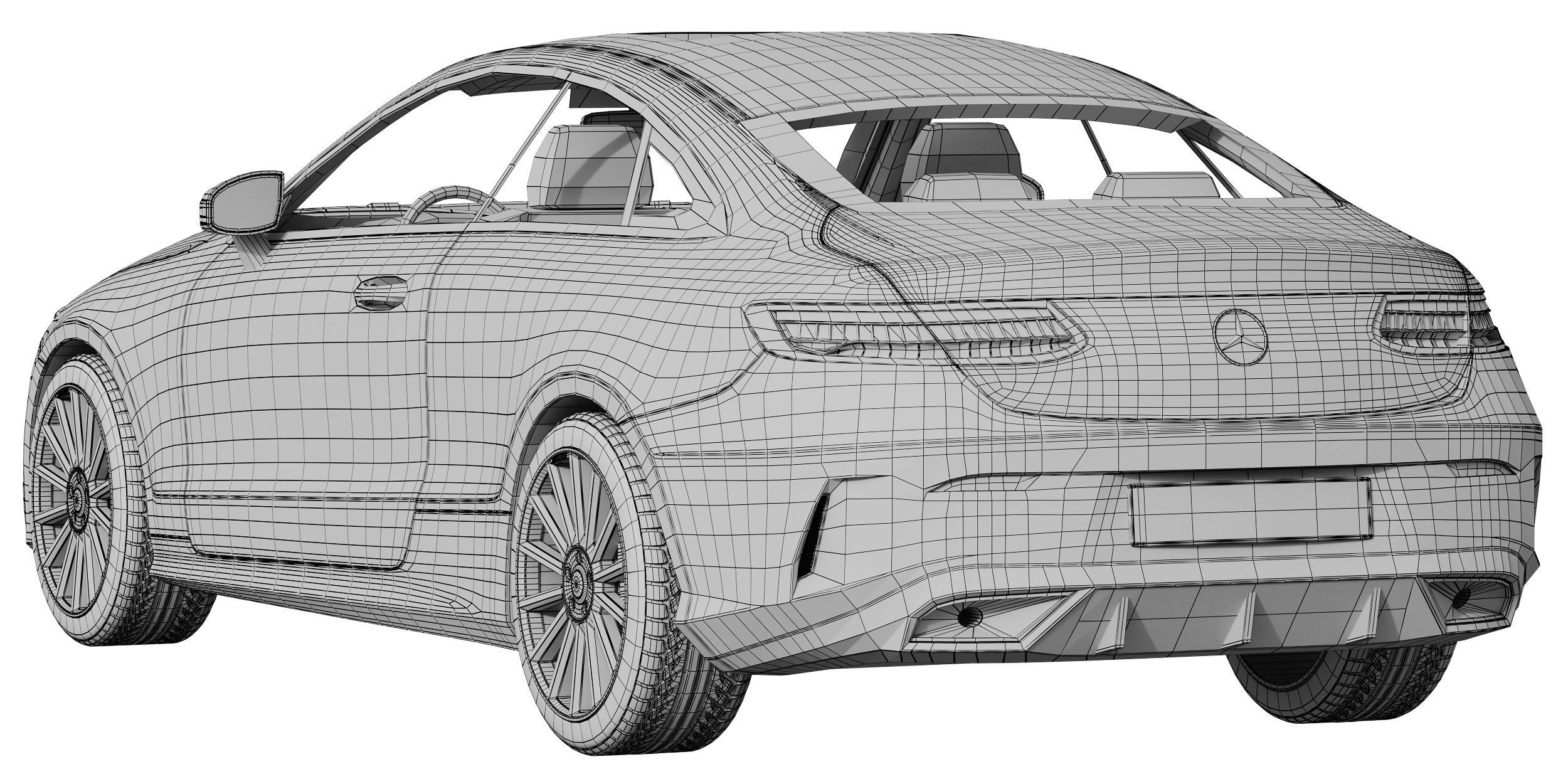 Mercedes-Benz E-Class Coupe AMG-Line 2021 3D model_14