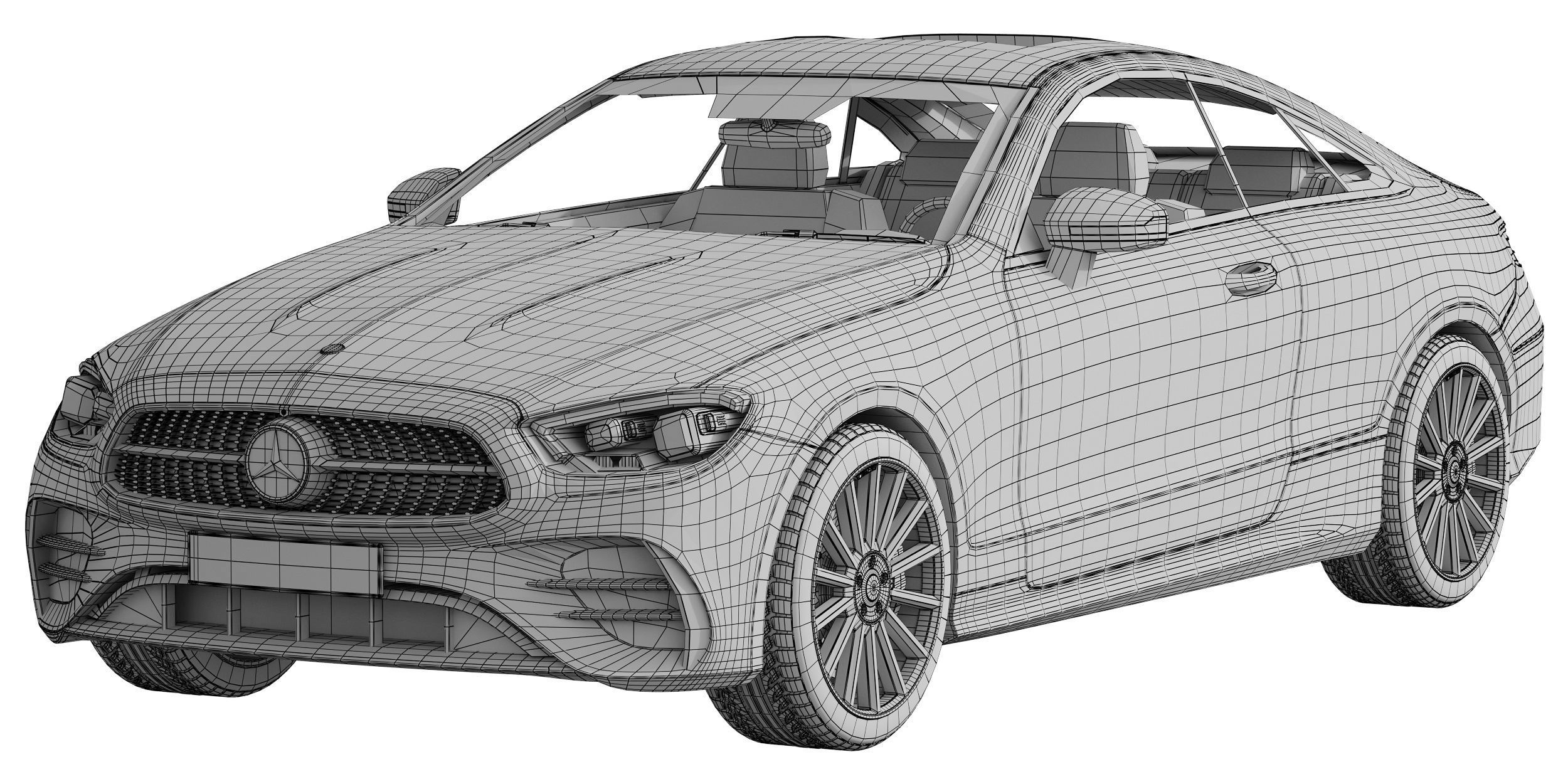 Mercedes-Benz E-Class Coupe AMG-Line 2021 3D model_13