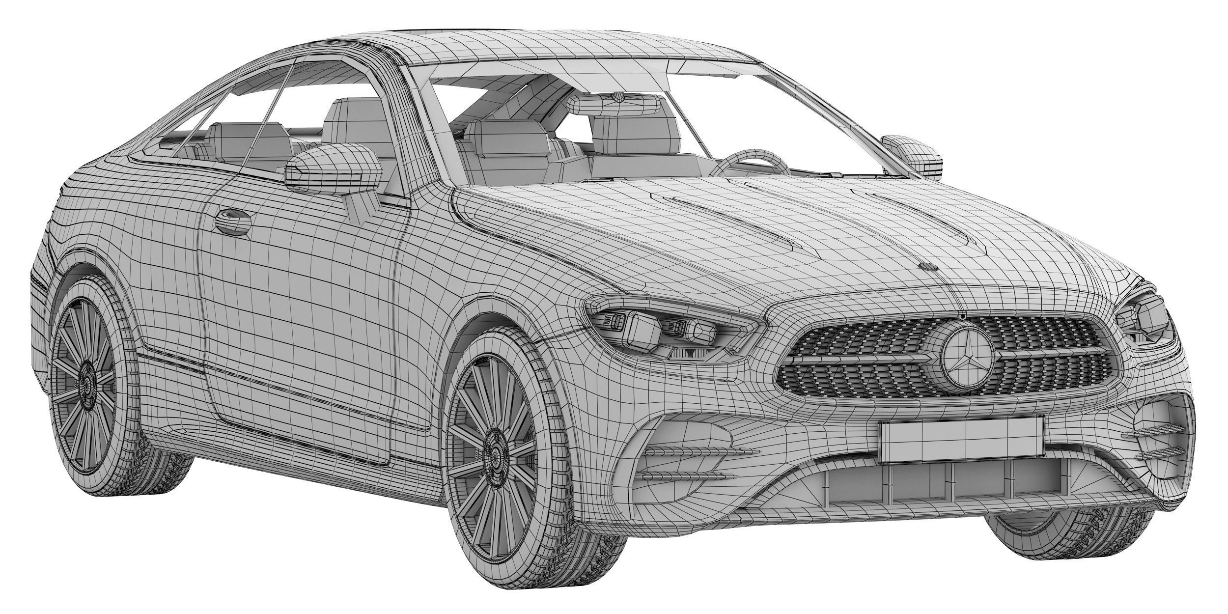 Mercedes-Benz E-Class Coupe AMG-Line 2021 3D model_15