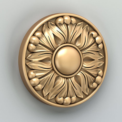 Round rosette 033 3D model