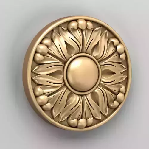 Round rosette 033 3D model