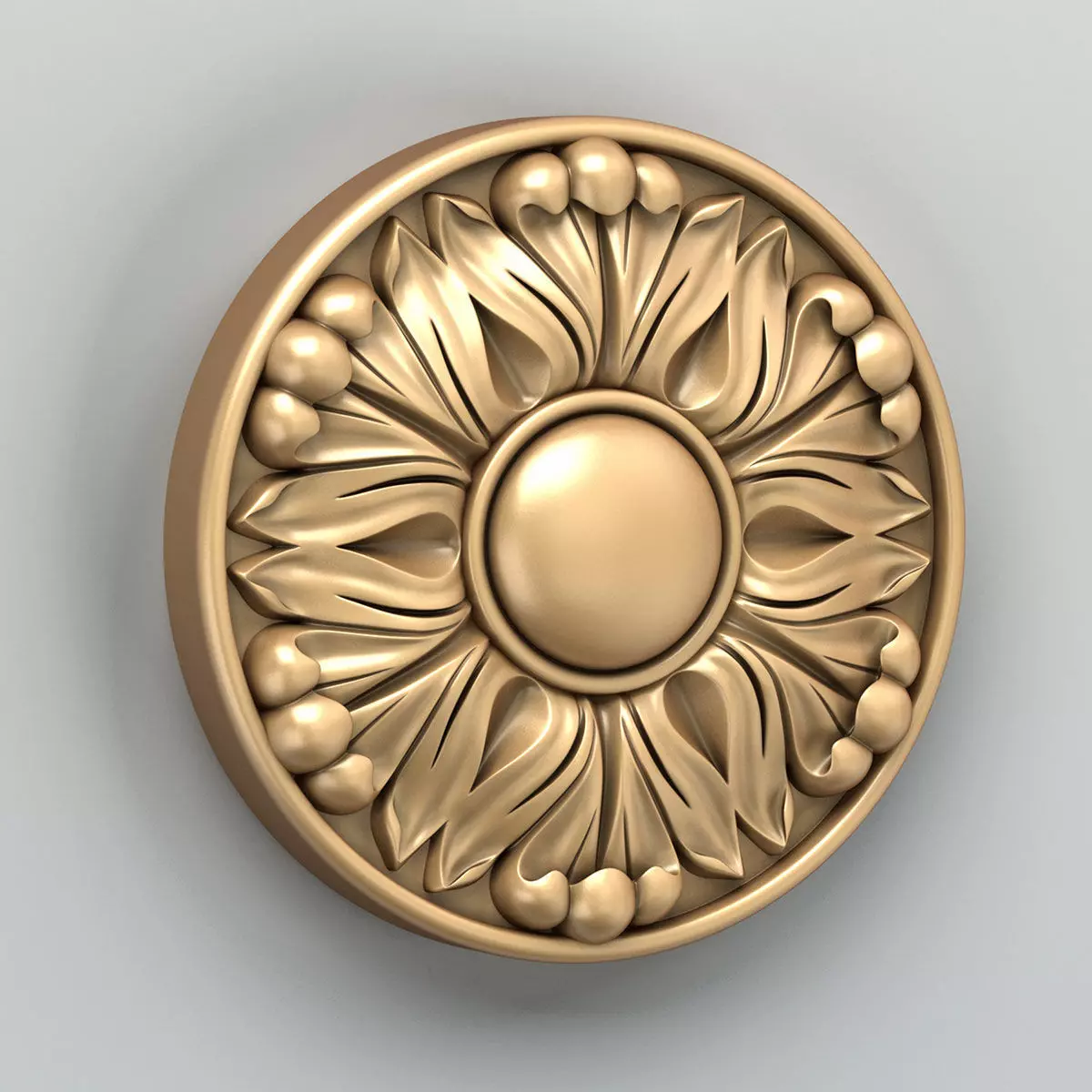 Round rosette 033 3D model_0