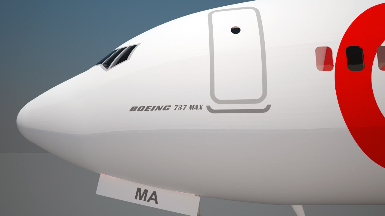Gol airlines Boeing 737 max 8 3D model_9