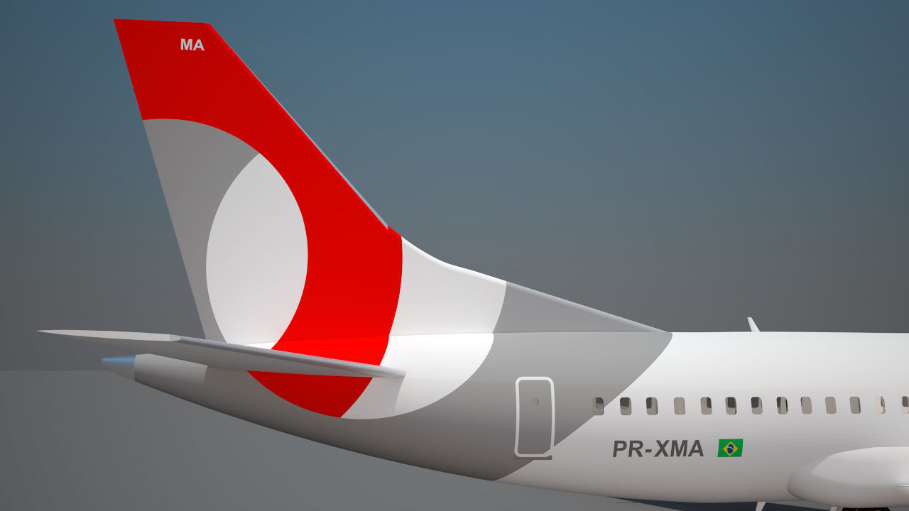 Gol airlines Boeing 737 max 8 3D model_13