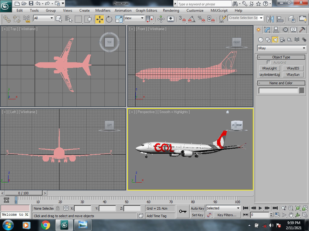 Gol airlines Boeing 737 max 8 3D model_4