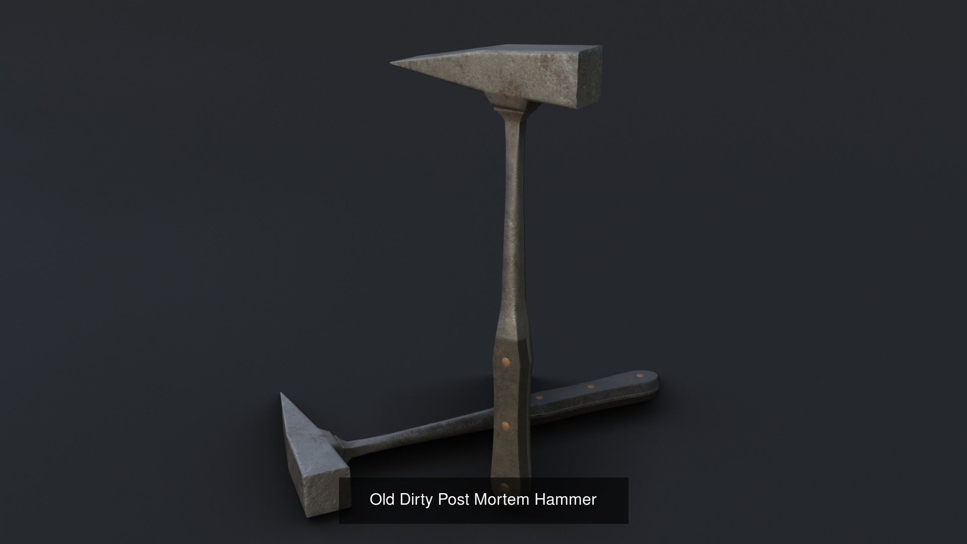 Dirty Post Mortem Tools 3D Model Collection_4