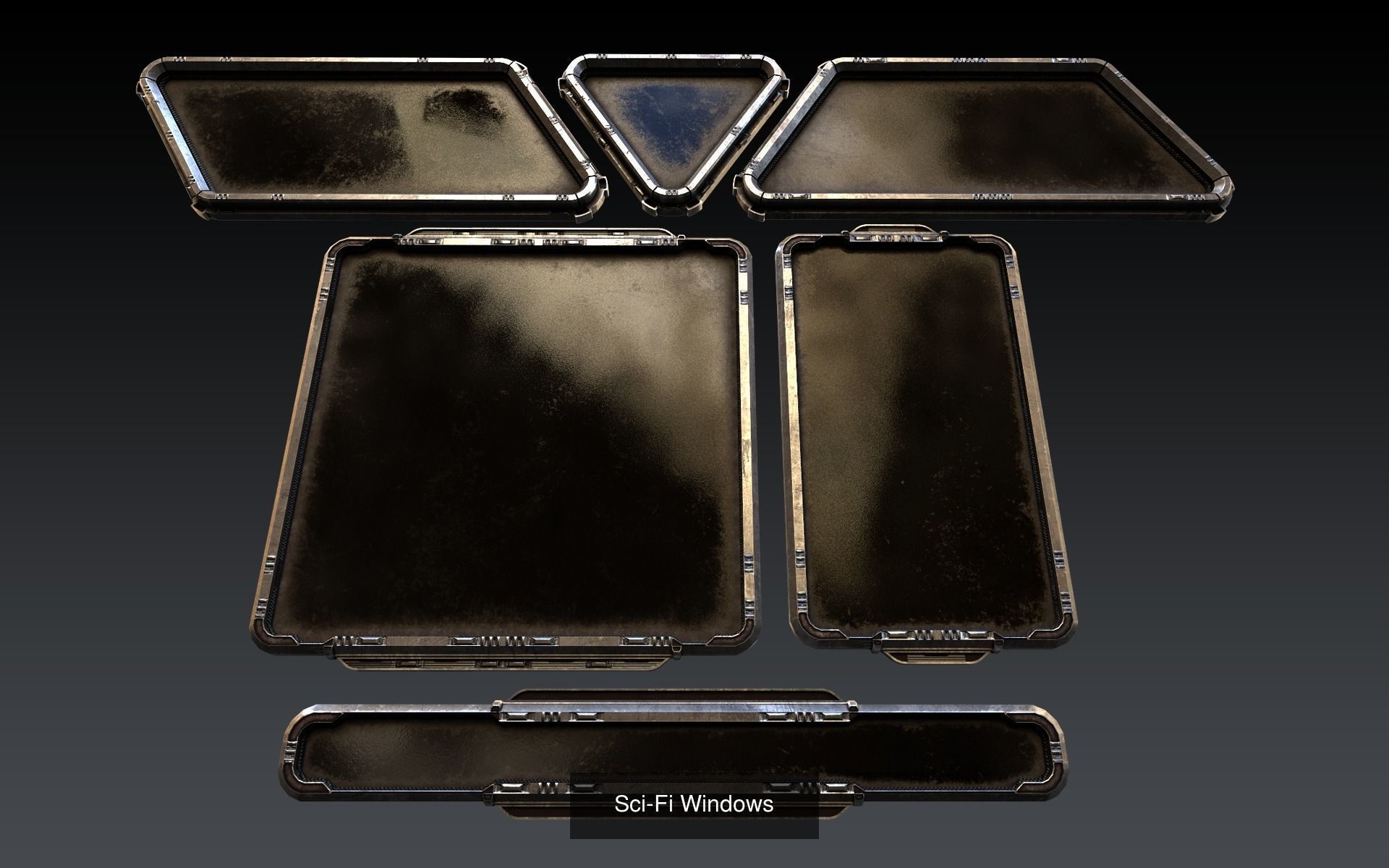 Sci-Fi Base Construction Kit 3D Model Collection_4