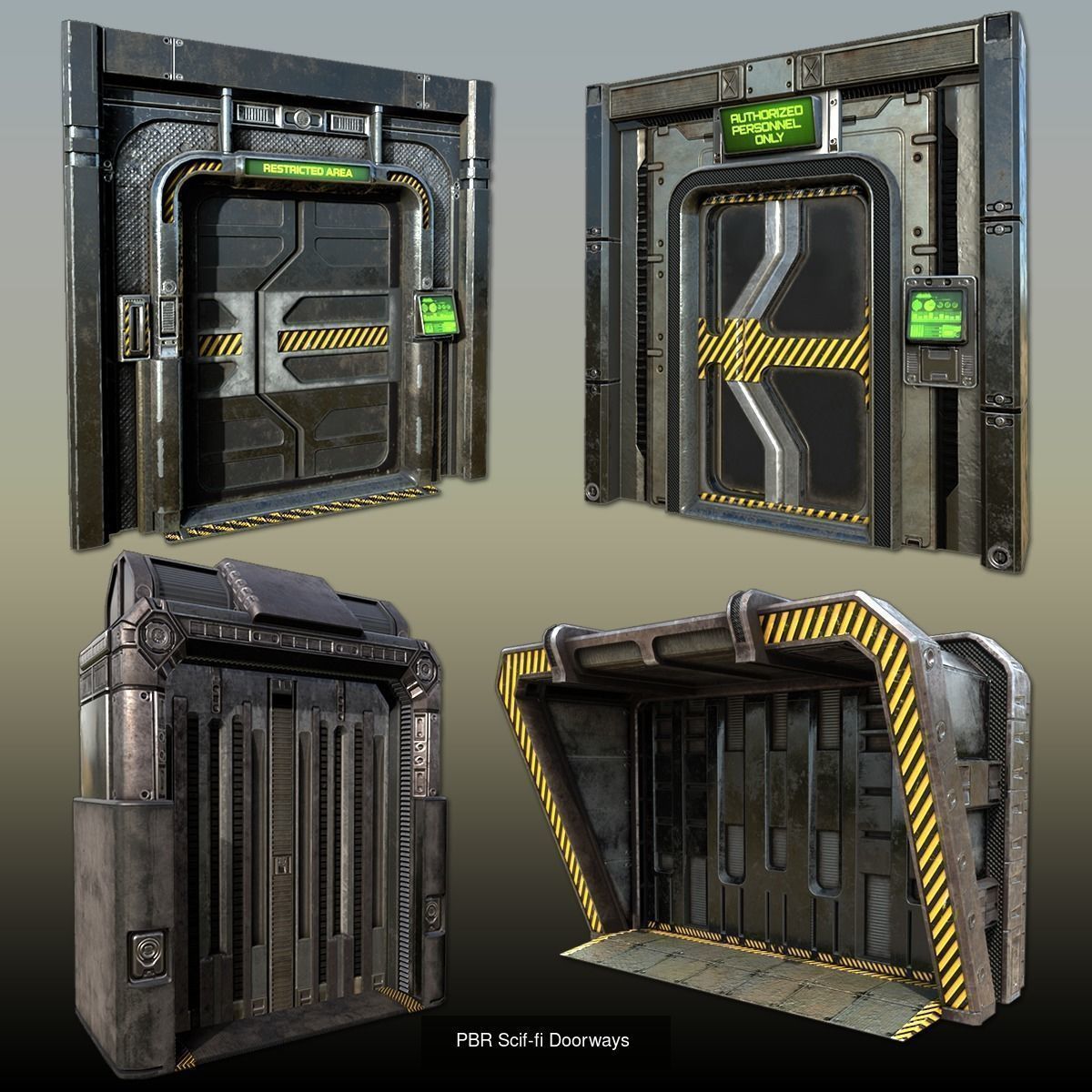 Sci-Fi Base Construction Kit 3D Model Collection_2
