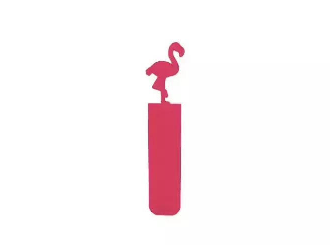 Bookmark flamingo on stick