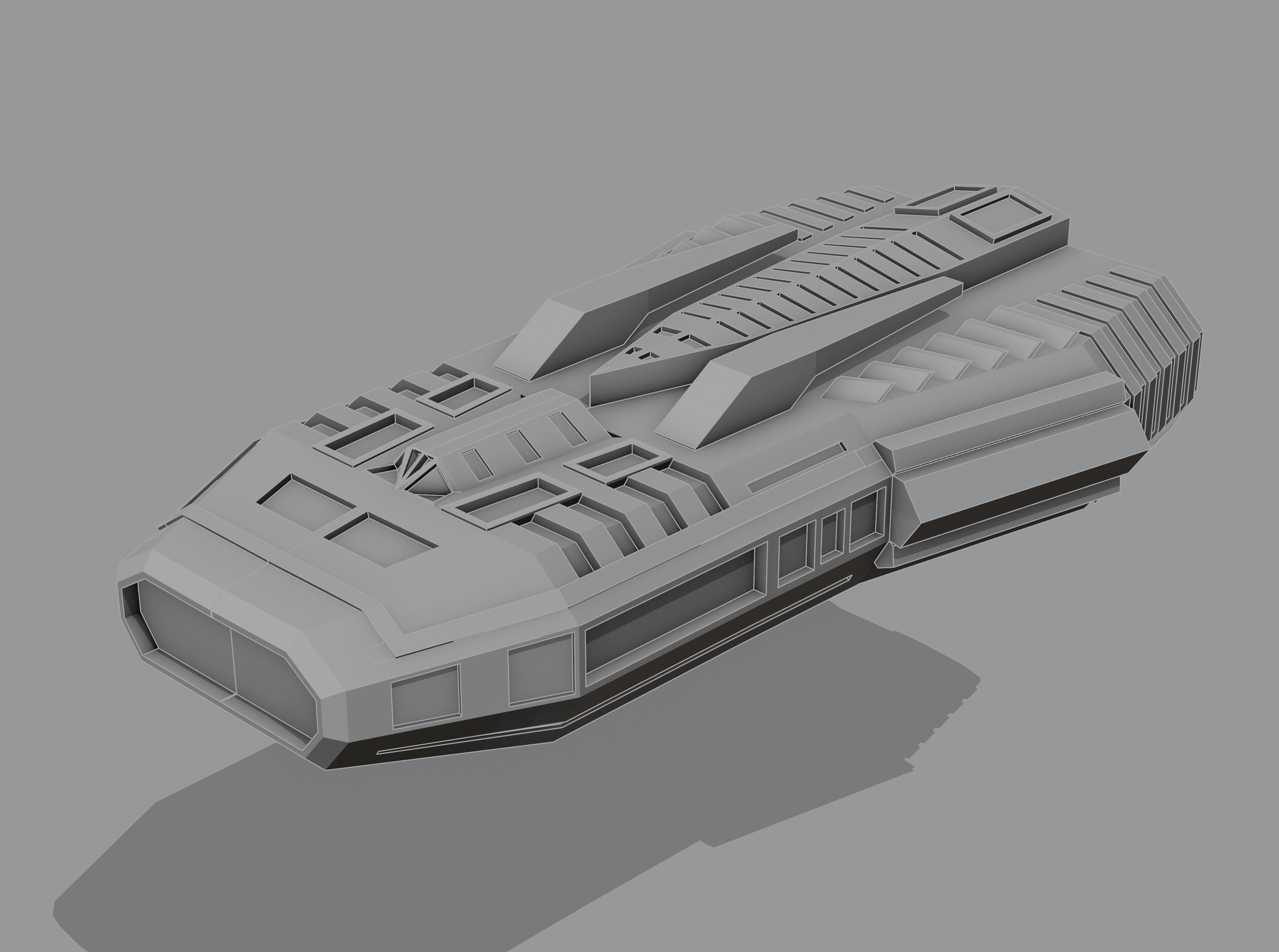 Future cars Low-poly 3D model_10