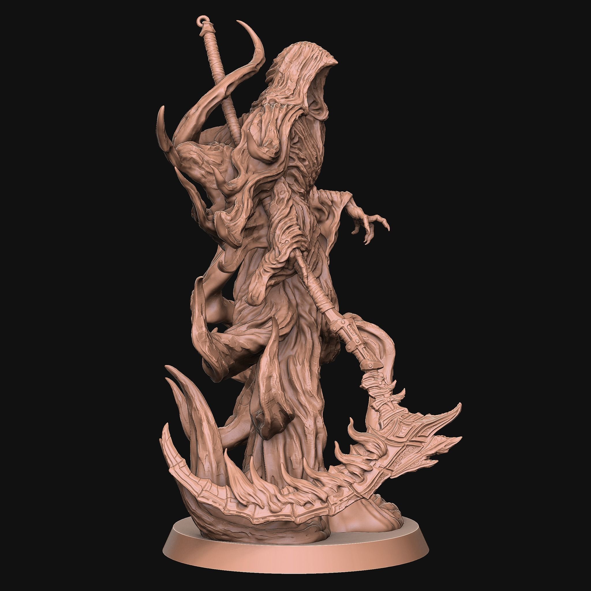 Grim Reaper 75mm 3D print model_3