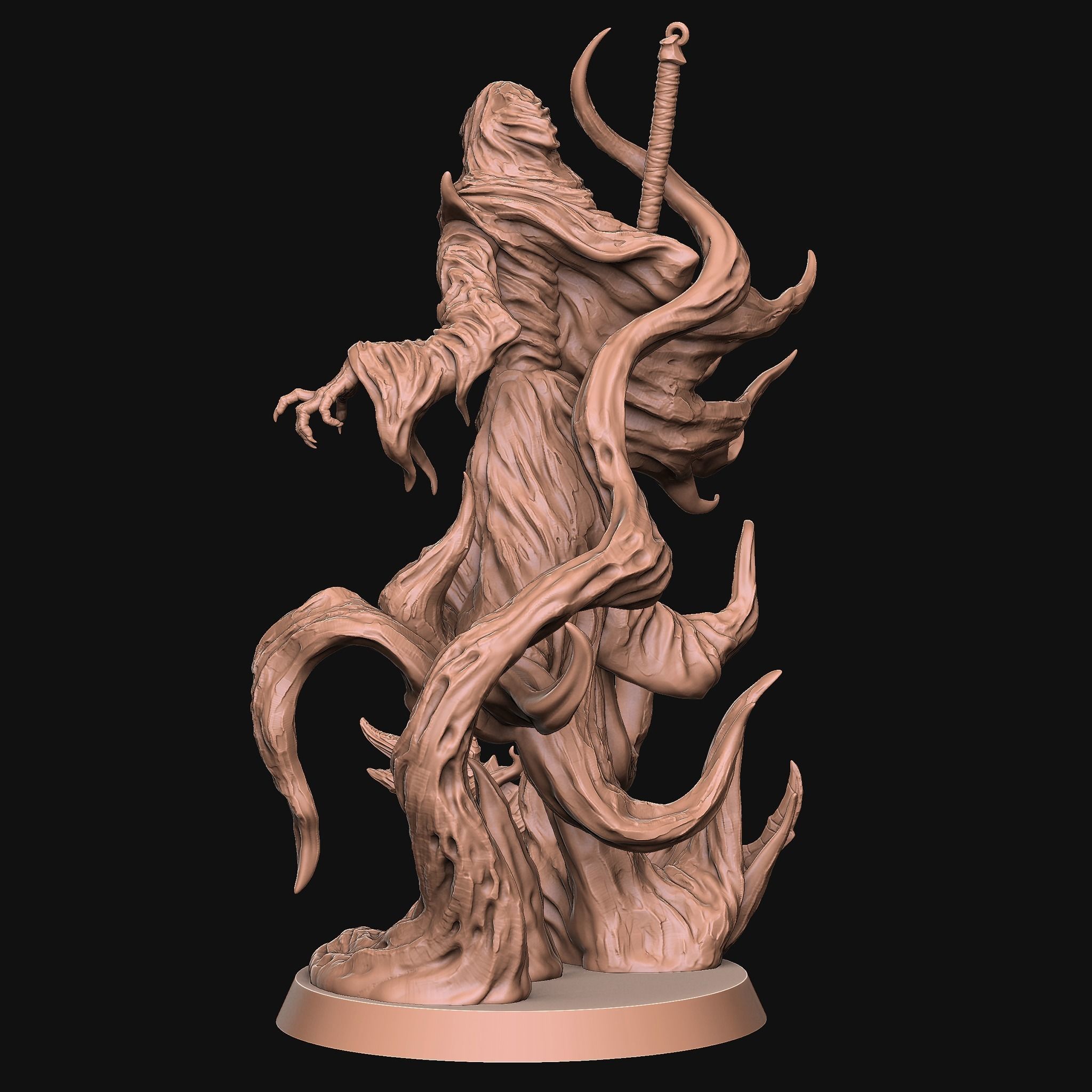 Grim Reaper 75mm 3D print model_2