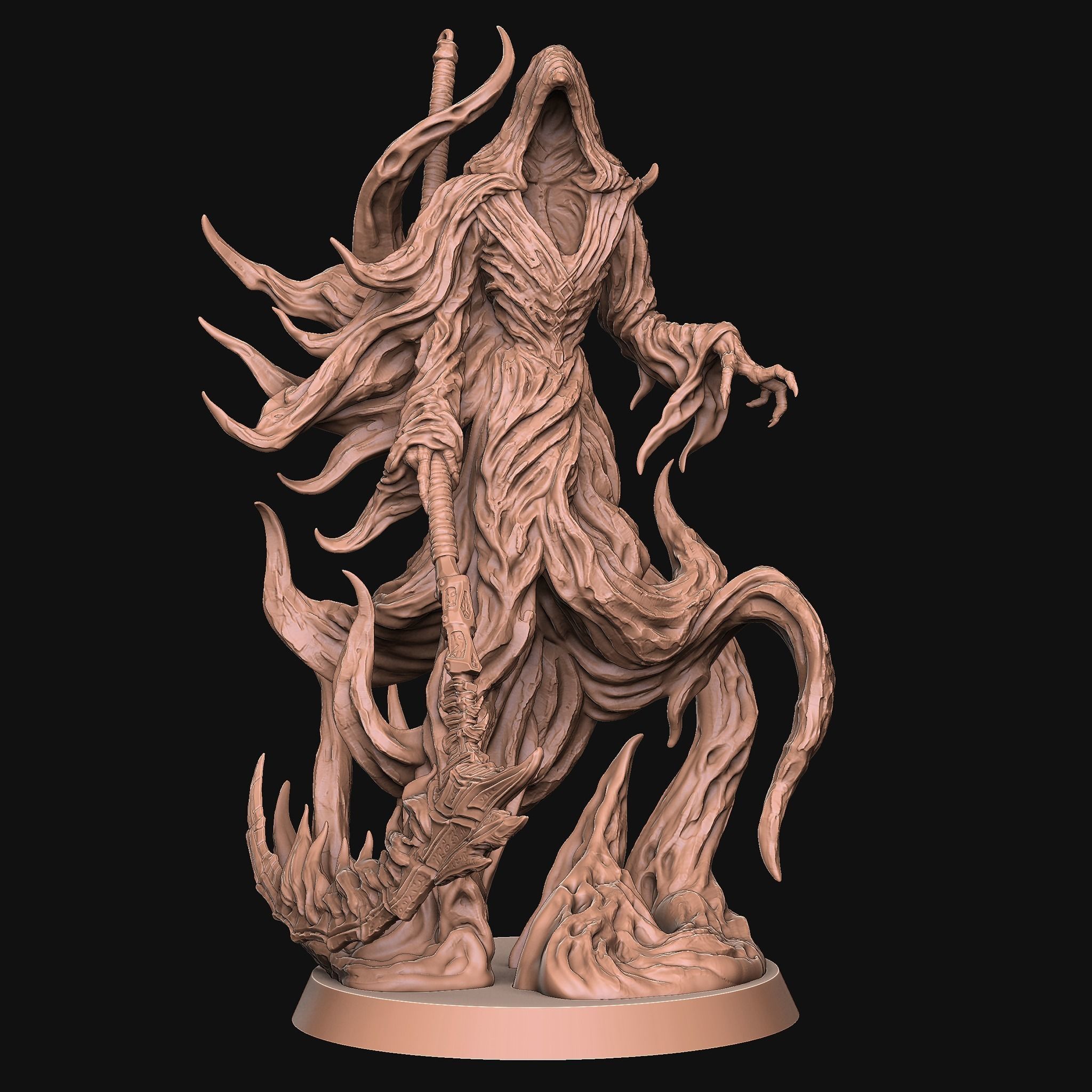 Grim Reaper 75mm 3D print model_1