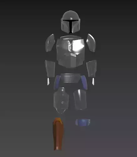 Star Wars The Mandalorian Beskar Armor Cosplay  3D print model