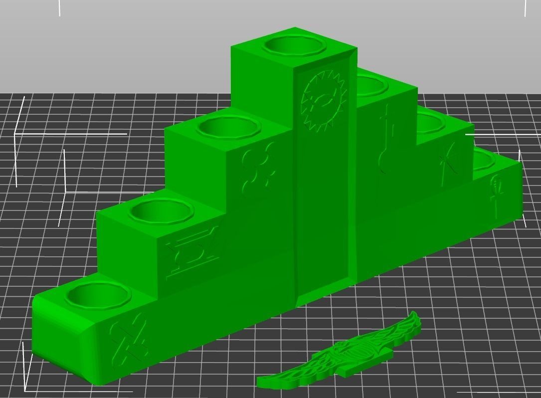 Kwanza Candle Holder 3D print model_1